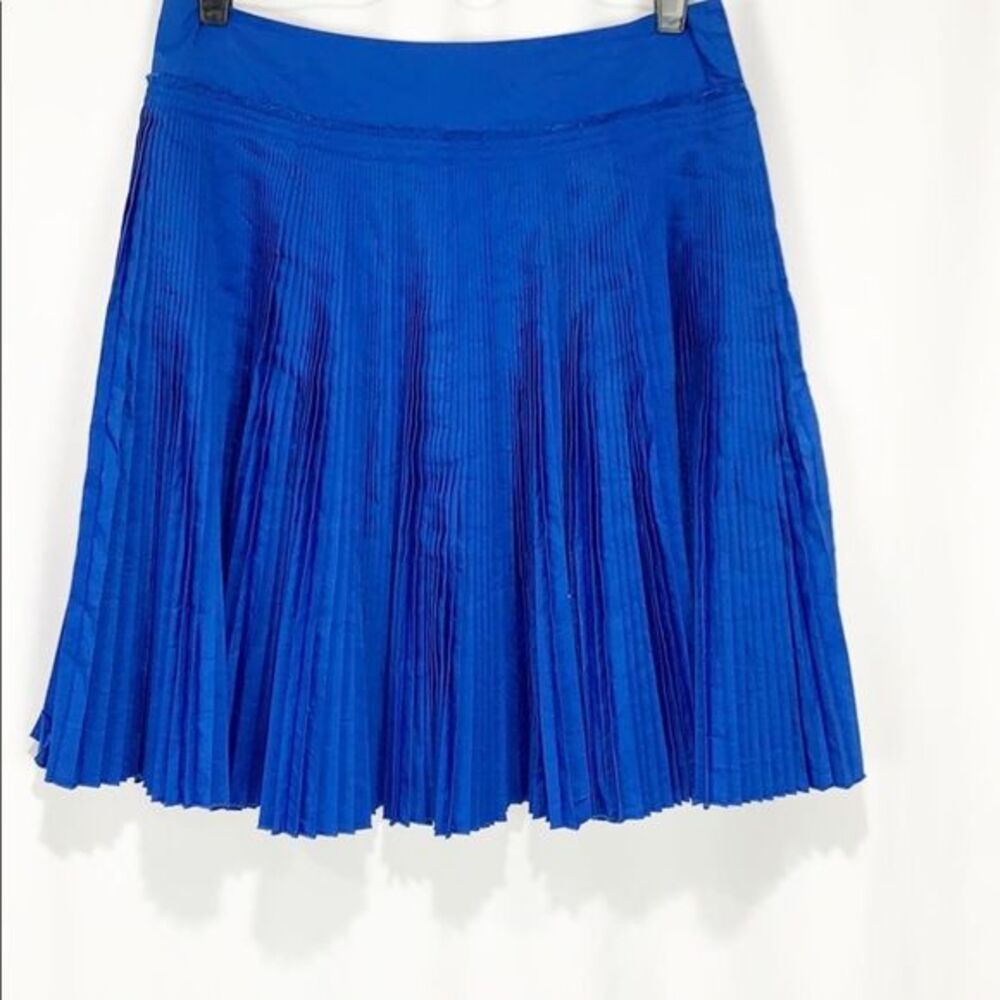 DKNY MICROPLEATED Cobalt Blue Skirt size 2